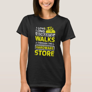 T-shirt Je suis fan de longues promenades romantiques à tr