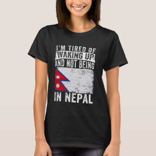 T-shirt Je suis fatigué de me réveiller et de ne pas être