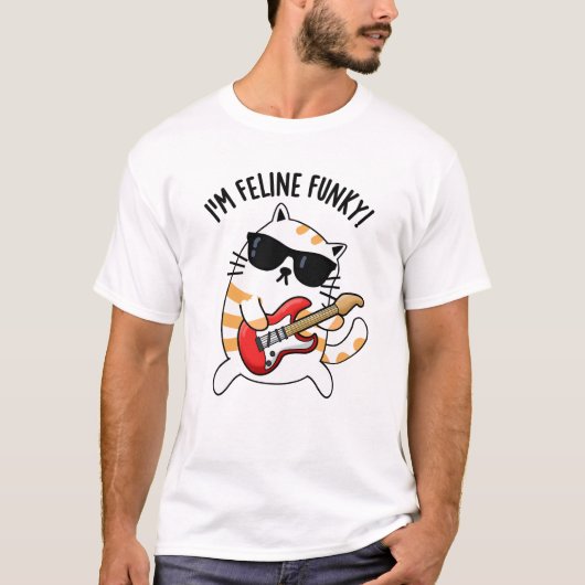 T-shirt Je suis Feline Funky Funny Chat Pun (Devant)