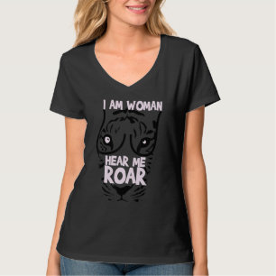 T-shirt Je Suis Femme Entendez-Moi Rugir Mouvement Féminis