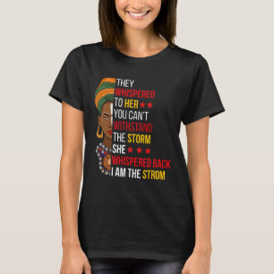 T-shirt Je Suis Fier De La Tempête Bhm Fier Africain Am