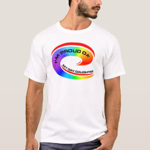 T-shirt Je suis fier de ma fille gaie