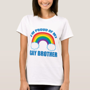 T-shirt Je suis fier de ma soeur gaie du frère LGBT