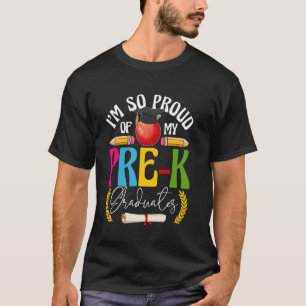 T-shirt Je suis fier de mes diplômés de pré-maternelle Ren