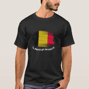 T-shirt Je suis fier de mes racines - Vintage Belgique Dra