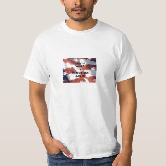 T-shirt Je suis fier d'être les USA Citzen (Devant)