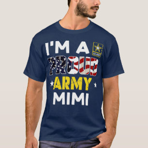 T-shirt Je suis fier MIMI USA American Flag Family Solid