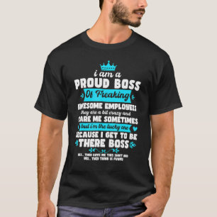 T-shirt Je suis fier patron de Freaking Awesome Employés 1