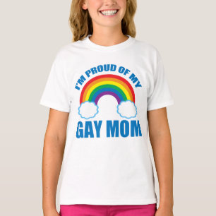 T-shirt Je suis fière de ma mère Gay pride de fille LGBT