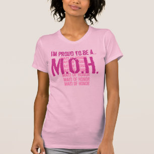 T-shirt Je suis fière d'être une MAID OF HONOR