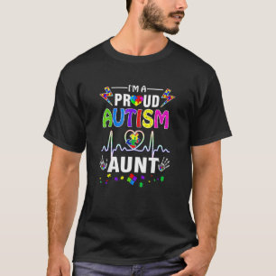 T-shirt Je suis fière d'être une tante autiste femmes fill