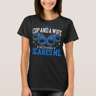 T-shirt Je suis flic et femme rien ne me fait peur Policew
