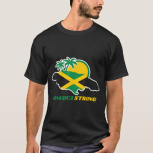 T-shirt Je suis fort en Jamaïque J'aime le drapeau jamaïca