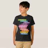 T-shirt Je Suis Forte Cute Kids Growth Mindset Positif Aff (Devant entier)
