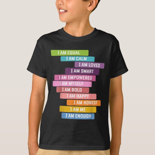 T-shirt Je Suis Forte Cute Kids Growth Mindset Positif Aff (Devant)