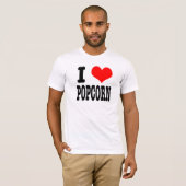 T-SHIRT JE SUIS FOU DE POPCORN (Devant entier)