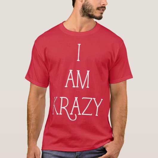 T-shirt je suis fou rétro (Devant)
