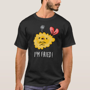 T-shirt Je suis Fried Funny Tempura Sushi Pun Dark BG