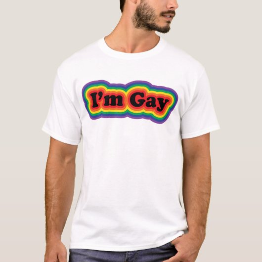 T-shirt Je suis gai (Devant)