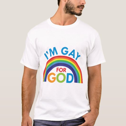 T-shirt Je suis gai pour Dieu (Devant)