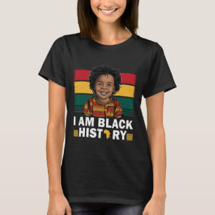 T-shirt Je suis garçon afro d'histoire noire Prince Little