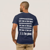 T-shirt Je suis GÉANT et je le sais (Dos entier)