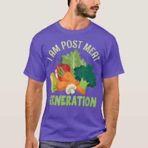 T-shirt Je Suis Génération De Viande Post Veggie Drôle Veg