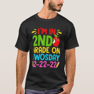 T-shirt Je suis génial 2E Année Sur 2-22-22-22 Étudiants D