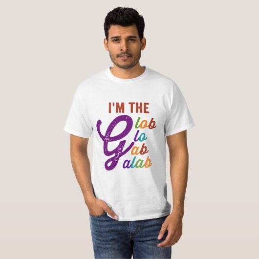 T-shirt je suis glo gab galab (Devant entier)