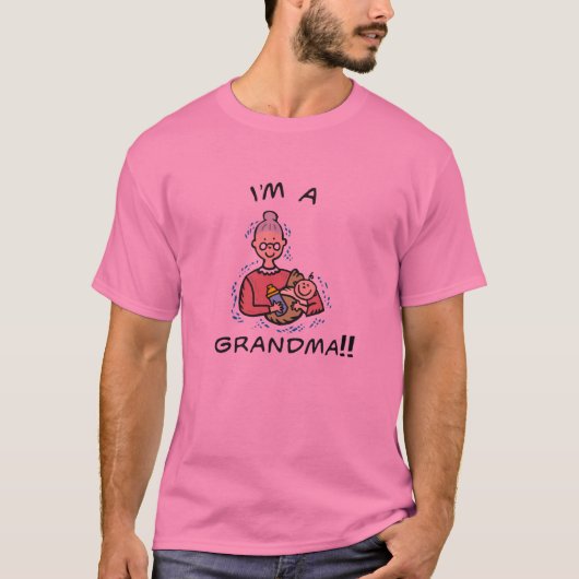 T-shirt Je suis grand-mère et bébé (Devant)