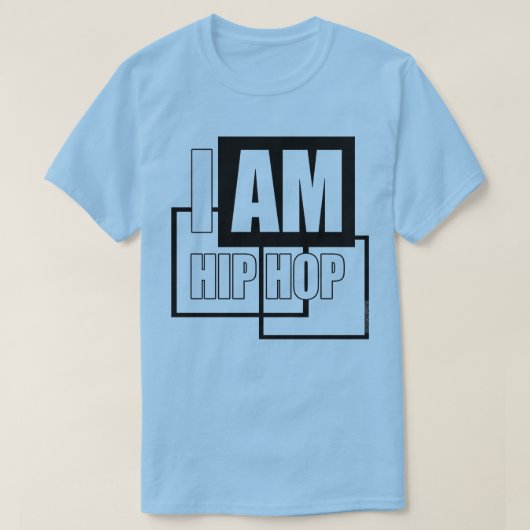 T-SHIRT JE SUIS HIP HOP - BLOC NOIR (Design devant)