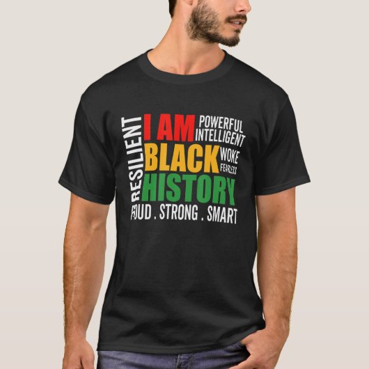 T-shirt Je Suis Histoire Noire Histoire Noire Mois Africai (Devant)