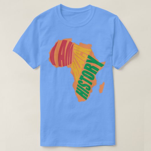 T-shirt Je Suis Histoire Noire Histoire Noire Mois Fier Af (Design devant)