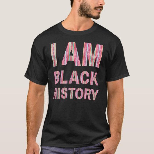 T-shirt Je Suis Histoire Noire Melanin Hommes Femmes Enfan (Devant)