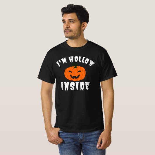 T-shirt Je suis Hollow Inside Pumkin Jack-o'-lantern (Devant entier)