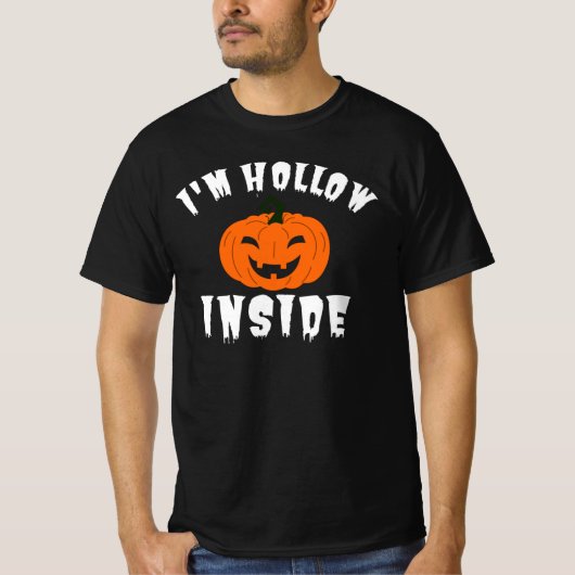 T-shirt Je suis Hollow Inside Pumkin Jack-o'-lantern (Devant)