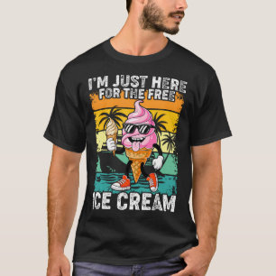 T-shirt JE Suis ICI Juste Pour La Croisière De Glace Gratu