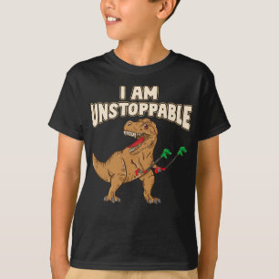T-shirt Je Suis Inarrêtable TRex Funny Short Dinosaur Arm