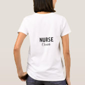 T-shirt Je suis infirmière médecin expert ajouter votre no (Dos)