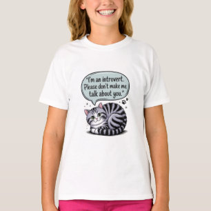 T-shirt "Je suis introverti. Ne me faites pas parler de