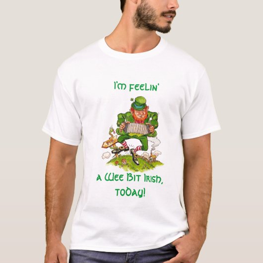 T-shirt Je suis Irlandais de feelin', un petit peu, (Devant)