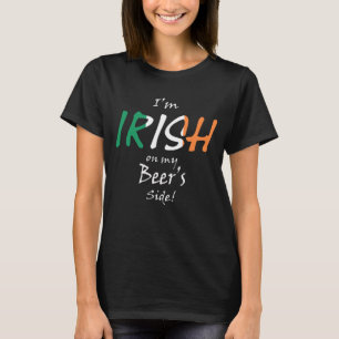 T-shirt Je suis irlandais sur le côté de la bière Wccnt