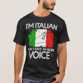 T-shirt Je suis Italien, je n'ai pas de voix intérieure (Devant)