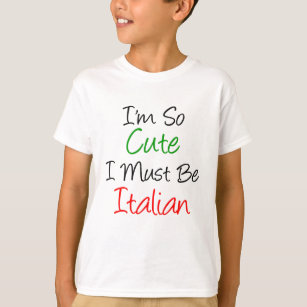 T-shirt Je suis Italien tellement mignon