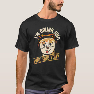 T-shirt Je suis ivre et qui êtes-vous buvez Meerkat