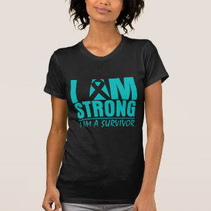 T-shirt Je suis - je suis un survivant - Cancer ovarien