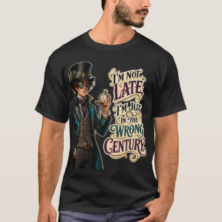 T-shirt Je suis juste dans le mauvais siècle Drôle de Stea