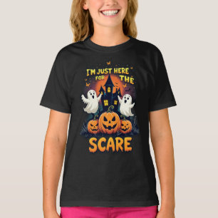 T-shirt Je suis juste ici La Peur Halloween Vibes d'horreu