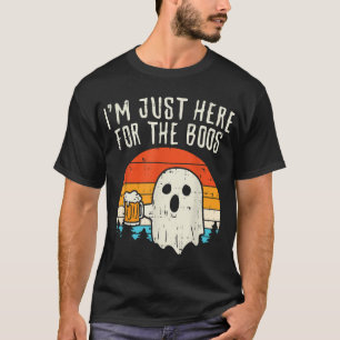 T-shirt Je Suis Juste Ici Pour Boos Retro Ghost Bière Hall