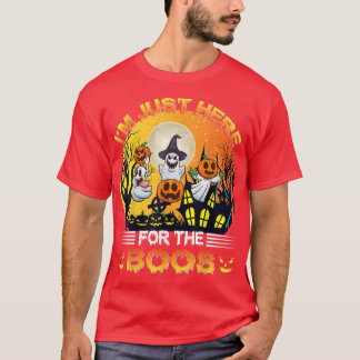 T-shirt Je Suis Juste Ici Pour La Fête D'Halloween Du Fant